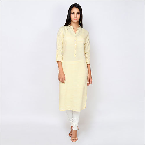 Solid Designer Pastel Kurta 